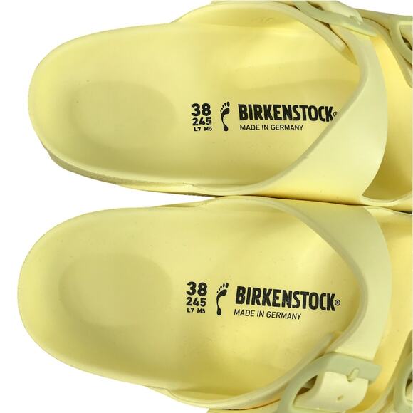 BIRKENSTOCK Arizona Slip On Sandal W 7/M 5 Yellow Light Everyday Made in Germany - Picture 8 of 12